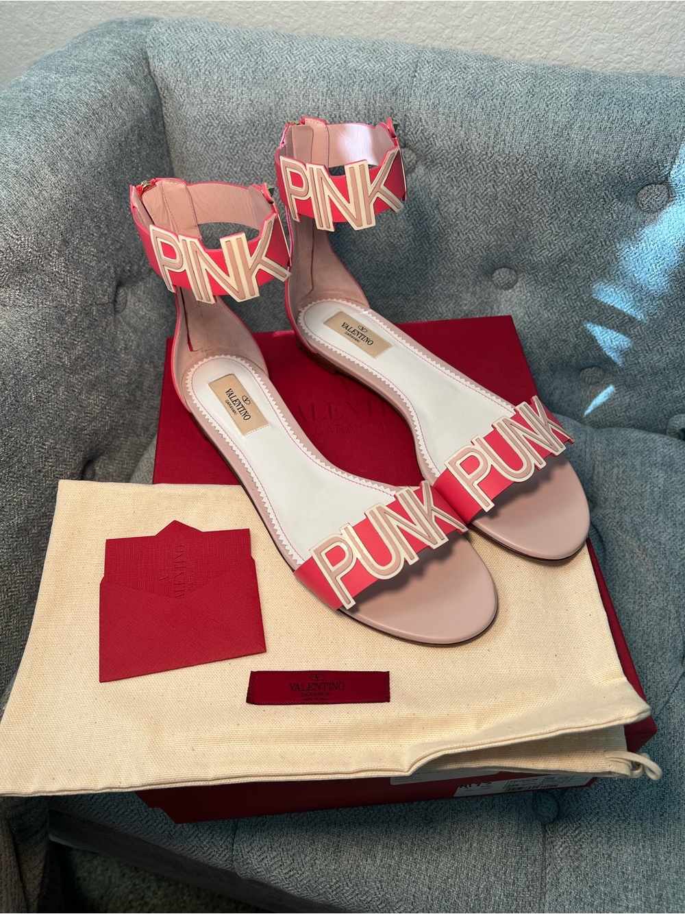 Valentino PINK IS PUNK sandals